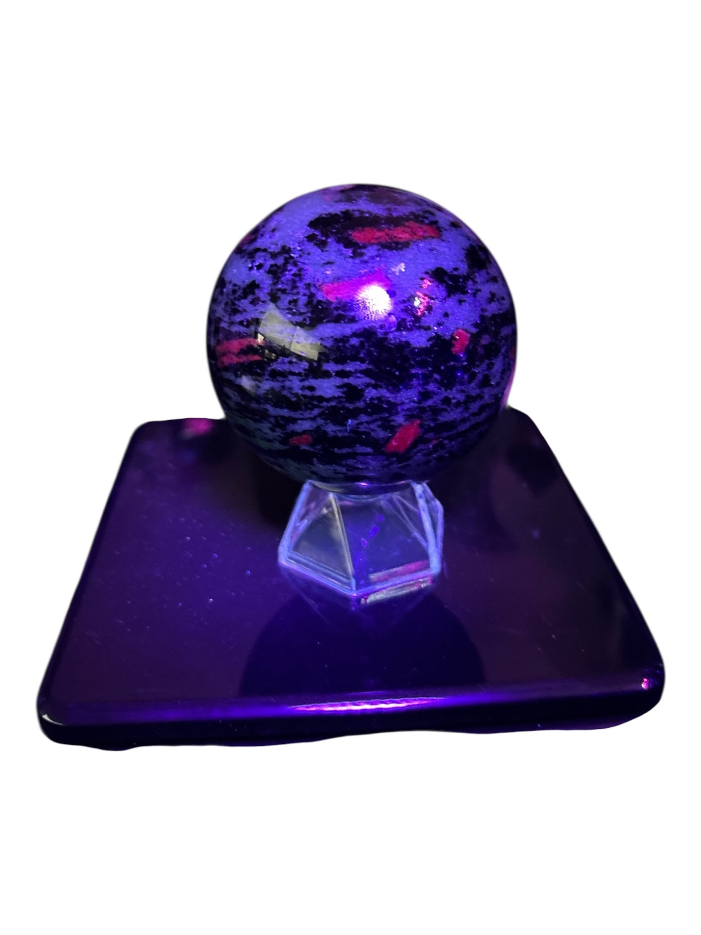 Ruby Zoisite with Dragon Stand